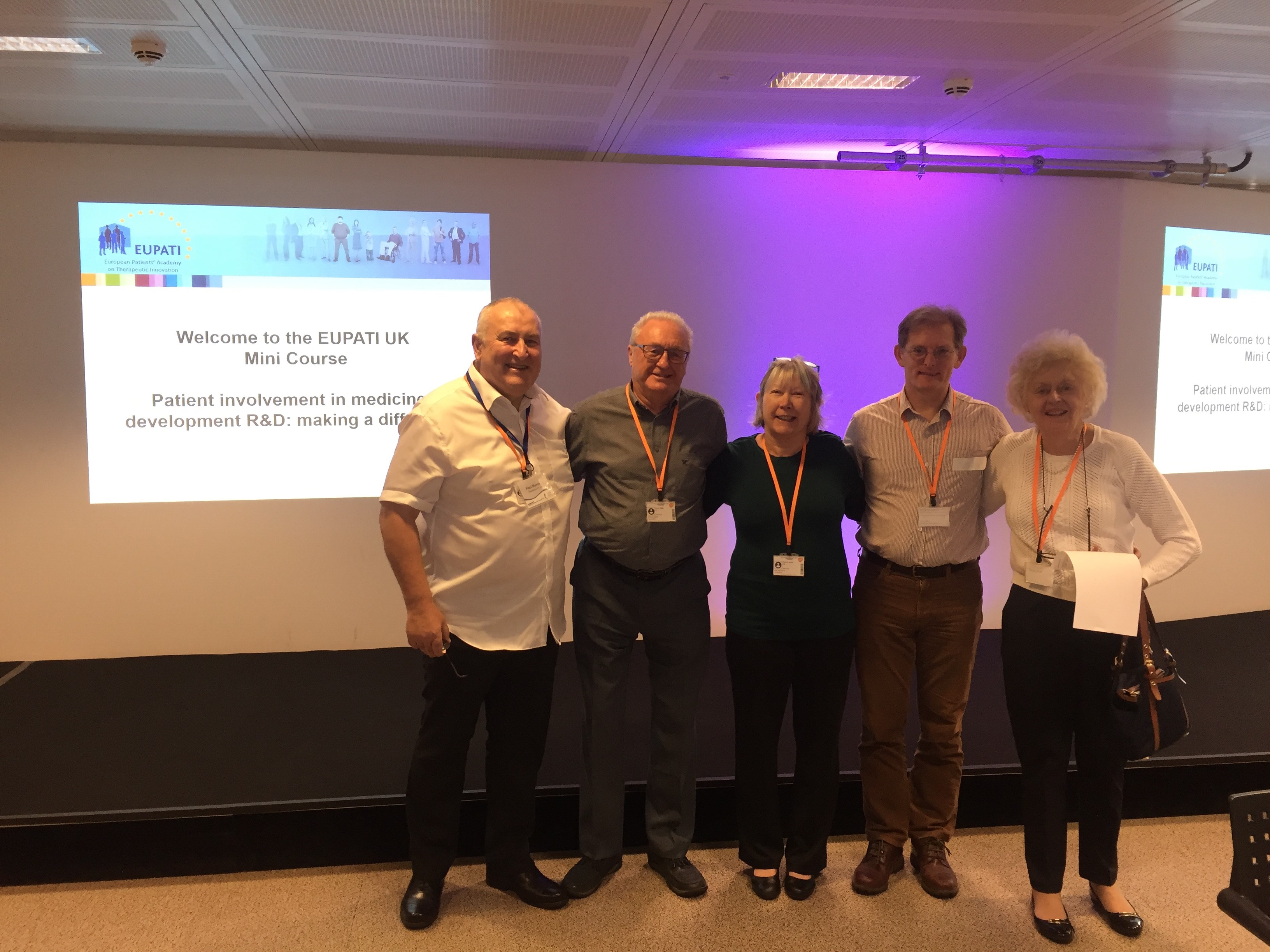 Parkinsons UK EUPATI Mini Course Volunteers